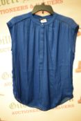 *Hilary Radley Blue Chiffon Top Size: S