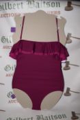 *DKNY Women’s Magenta Swimsuit Size: 14