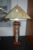 Leaded Glass Art Deco Style Table Lamp