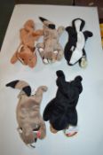 5x TY Soft Toys