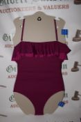 *DKNY Women’s Magenta Swimsuit with Size: 10