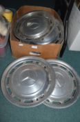 2x Set of Mercedes Aluminium Hubcaps