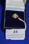 9ct Gold Ring with Opal 1.4g gross