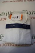 *Jachs Men’s 100% White Linen Long Sleeve Shirts Size: XXL