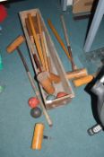 Vintage Croquet Set (no hoops)