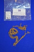 9ct Gold Chains 5.8g total (scrap)