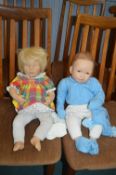 Two Lifelike Baby Dolls