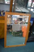 Pine Framed Bevelled Edge Mirror