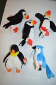 5x Assorted TY Birds