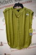 *Hilary Radley Lime Chiffon Top Size: S