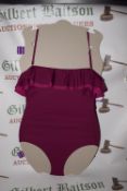*DKNY Women’s Magenta Swimsuit Size: 14