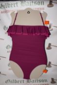 *DKNY Women’s Magenta Swimsuit Size: 16