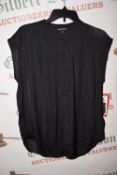 *Hilary Radley Black Chiffon Top Size: M