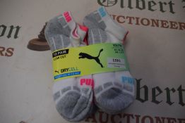 Puma Kid’s Drycell Trainer Socks 10pr Size: 2.5-5