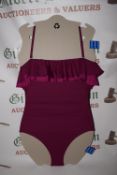 *DKNY Women’s Magenta Swimsuit with Size: 10