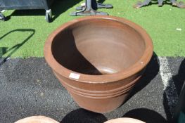 Large Glazed Terracotta Planter