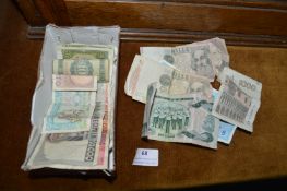 Assorted Vintage Foreign Banknotes