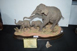 David Hayes “Gentle Persuasion” Limited Edition Elephant Sculpture