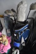 Mizuno Golf Bag and Assorted Clubs