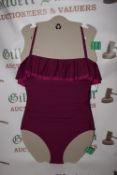 *DKNY Women’s Magenta Swimsuit Size: 12