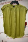 *Hilary Radley Lime Chiffon Top Size: M
