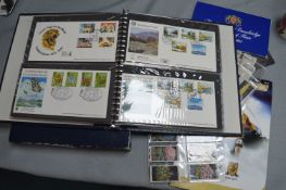 Album of 1970’s First Day Covers, Assorted Ephemera, Cigarette Cards, etc.