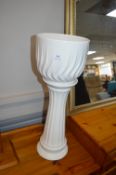 White Pottery Jardiniere