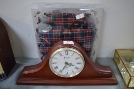 Windsor Digital Mantel Clock, and Mint Fragranced Foot Warmer