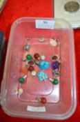 Assorted Gemstone Jewellery with White Metal Mounts, etc.