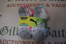 Puma Kid’s Drycell Trainer Socks 10pr Size: 12-1.5