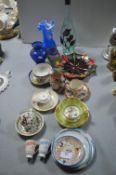 Pottery and Glassware Including Eastern Teacups, etc.