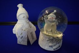 *Christmas Snow Globe and Ornament