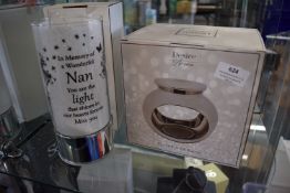 *Nan Memorial Light, and a Chrome Wax Melt & Oil Warmer