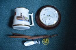 Model Plough, Barometer, and House of Parliament Mug