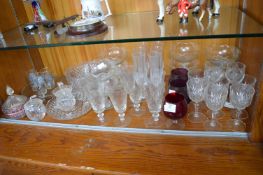 Assorted Glassware, Dessert Bowls, Wine Glasses, etc.