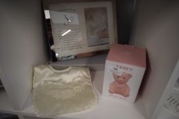 *Confirmation Day Photo Frame, Christening Day Bibs, and a Pink Teddy Money Bank