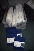 *5x Ikea Cushions with Navy Cushion Covers 50x50cm