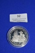 925 Sterling Silver 1oz Falklands Islands 2005 Crown
