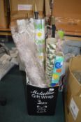 *Assortment of Cellophane and Paper Gift Wraps