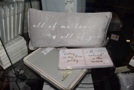*Cushion, Wedding Countdown Cards, and Travel Wallet