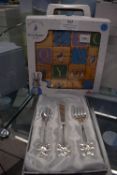 *Peter Rabbit ABC Wooden Block Set, and a Teddy Bear My First Cutlery Set