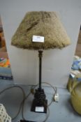 Table Lamp with Deerskin Shade