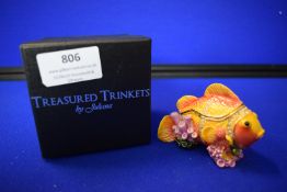 *Treasured Trinkets Coral Fish Trinket Box