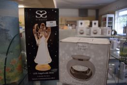 *Chrome Wax Melt & Oil Warmer, and an LED Angel