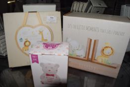 *Saffari Bookends, Heart Hanging Plaque and a Teddy Pink Teddy Bear Money Bank