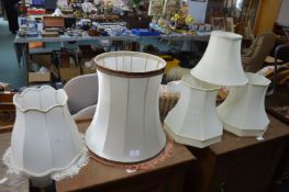 5x Cream Lampshades