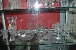 Glassware Including Vases, Bowls, Wine Glasses, etc.