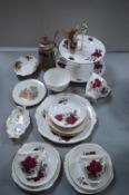 Vintage Pottery Including Royal Albert Old Country Roses, Duchess Part Tea Set, etc.
