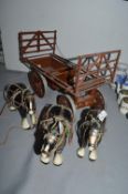 3x Shire Horses, and a Large Cart