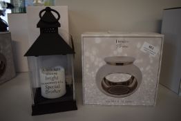 *Brother Memorial Lantern, and a Chrome Wax Melt & Oil Warmer